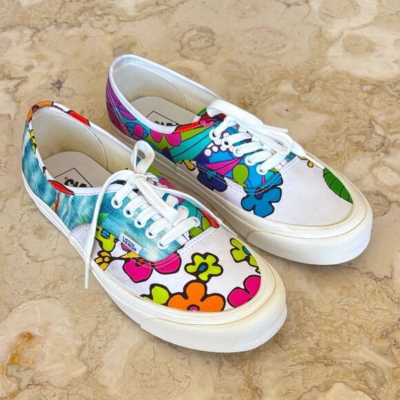 Vans 44 DX Factory Collection Hoffman OG Floral Skate Shoes Anaheim Factory Rare - Picture 1 of 9